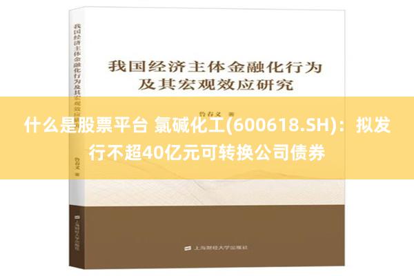 什么是股票平台 氯碱化工(600618.SH)：拟发行不超40亿元可转换公司债券