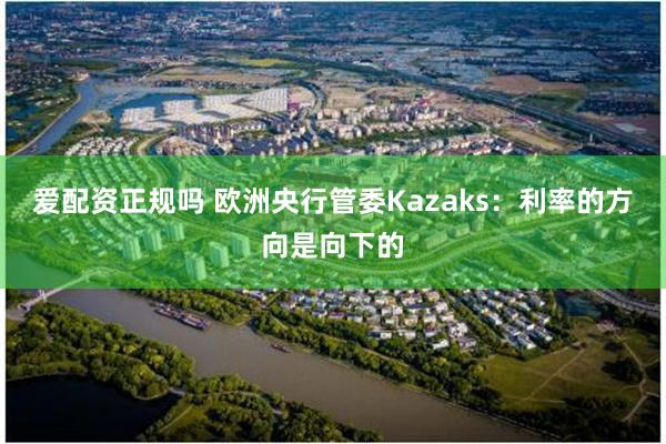 爱配资正规吗 欧洲央行管委Kazaks：利率的方向是向下的