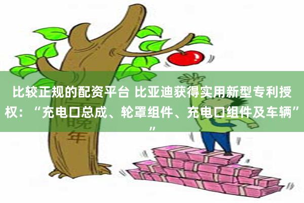 比较正规的配资平台 比亚迪获得实用新型专利授权：“充电口总成、轮罩组件、充电口组件及车辆”