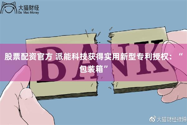 股票配资官方 派能科技获得实用新型专利授权：“包装箱”